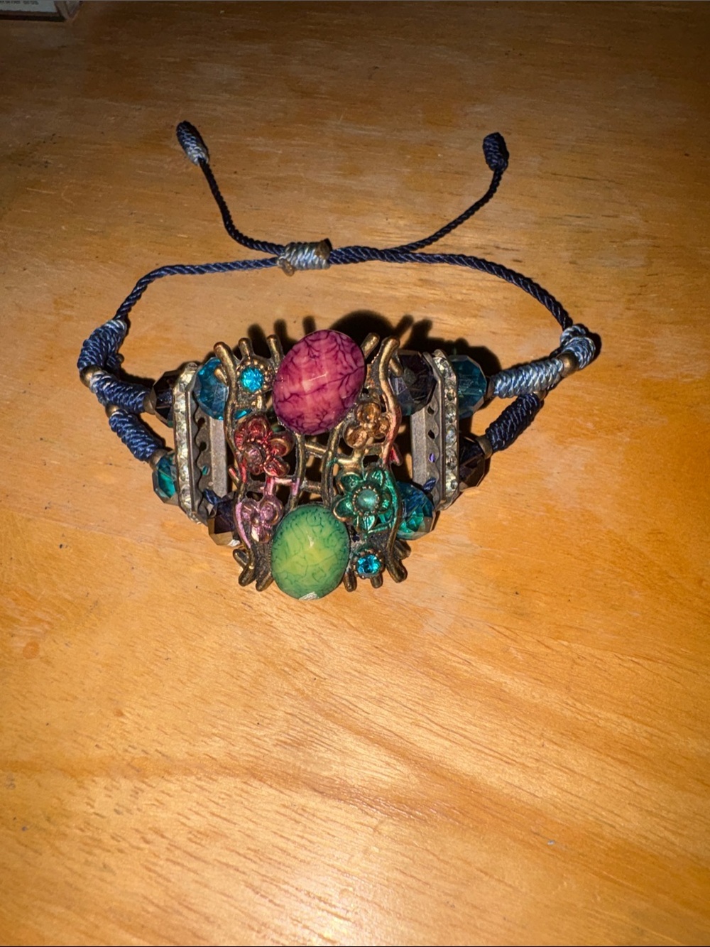 Handcrafted Multicolor Beaded Adjustable Bracelet